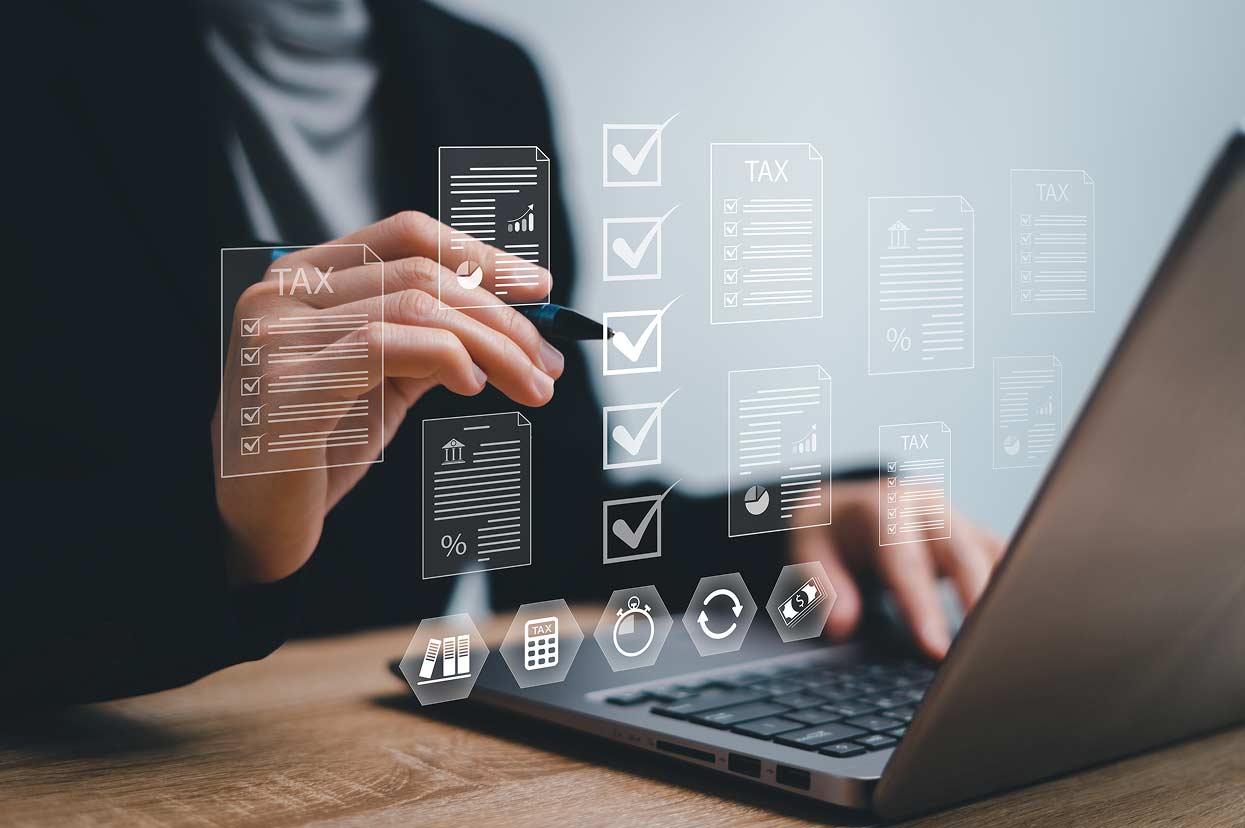 cover photo of person in front of laptop with a screen overlay